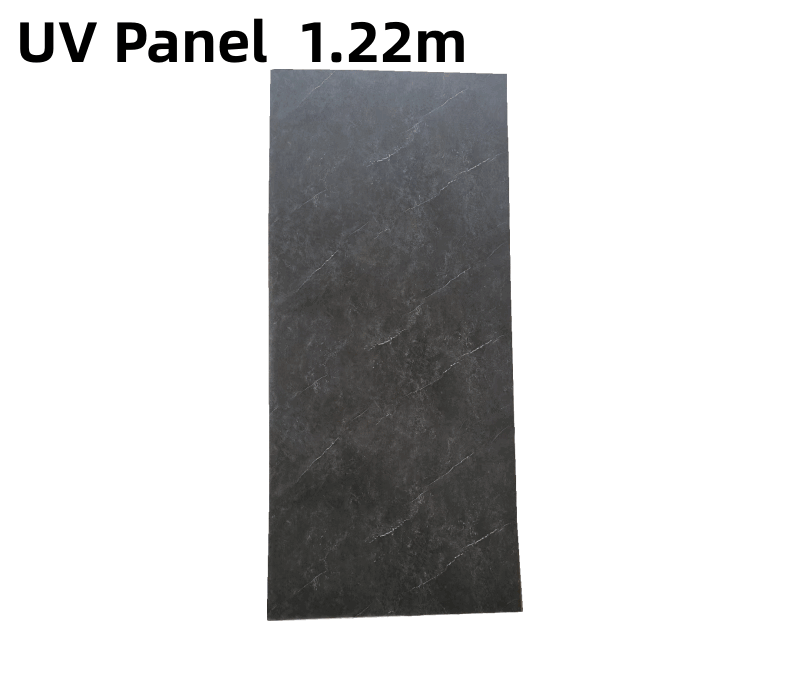 Hoja UV de mármol de imitación de PVC de alto brillo, 1220x2440 mm, 3 mm